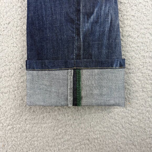 Daniele Alessandrini Jeans Mens 28 Pants Blue Denim Slim Fit Dark Button Fly 1 - Picture 9 of 12